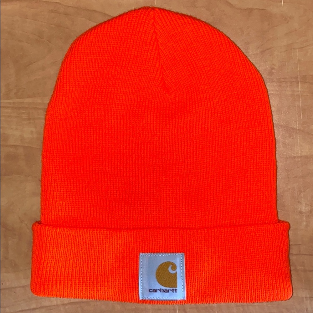 Carhartt beanie - neon orange